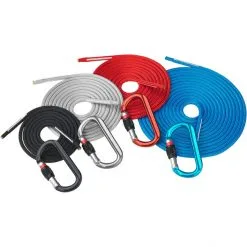 AustriAlpin DYNA.MIT Set with 4 cords & 4 carabiners red/black/grey/blue