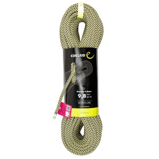 Edelrid SE Emperor Rope 9,8mm x 60m black-yellow 2 Edelrid SE Emperor Rope 9,8mm x 60m black-yellow - Image 2