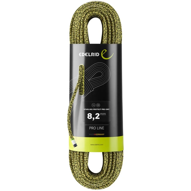 Edelrid Starling Protect Pro Dry Rope 8,2mm x 50m yellow/night 1 Edelrid Starling Protect Pro Dry Rope 8,2mm x 50m yellow/night